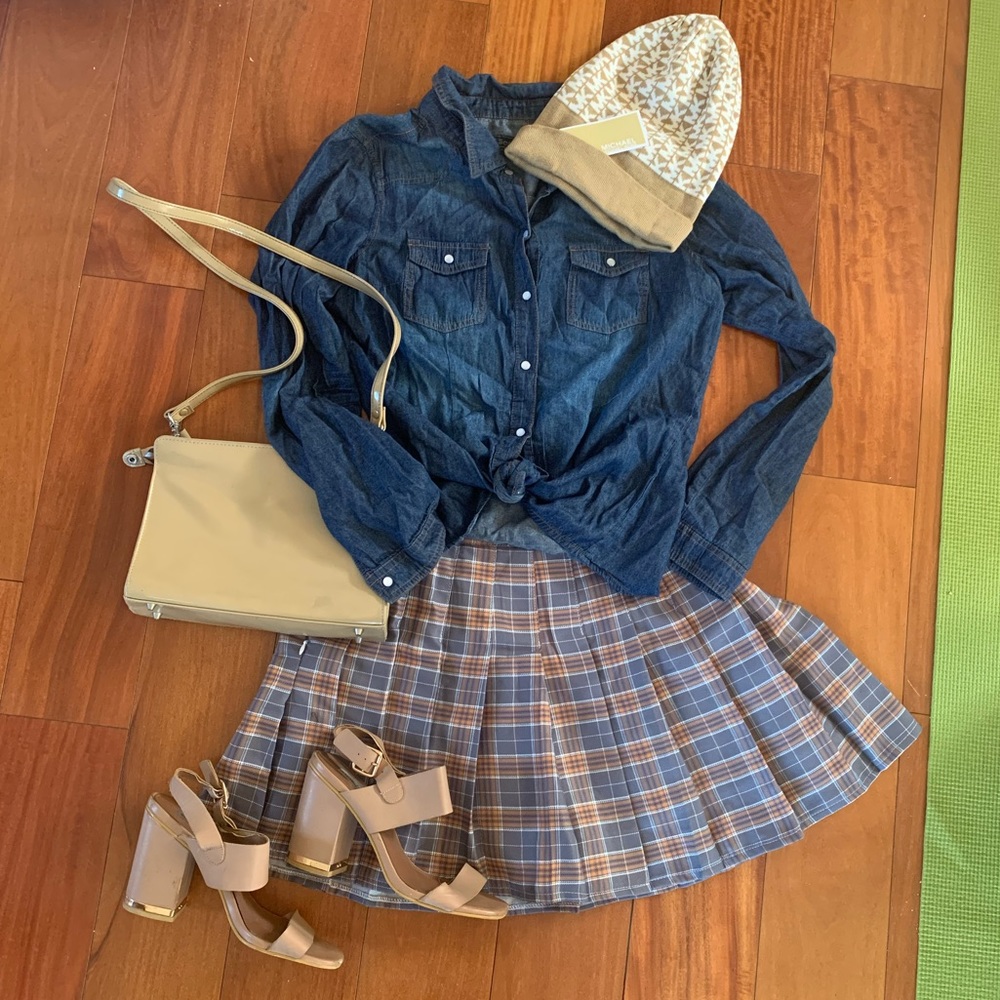 Denim button up shirt